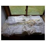 Doilie Style Table Cloths, Center Pieces Etc