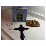 Stain Glass Cross, Noah