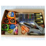 Tapes, Staple Gun, Screwdrivers Etc