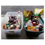 2 Tubs Full of MIsc. Cleaning/Chemica/Paints