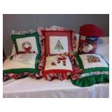 Xmas Fleece Throw & Throw Pillows