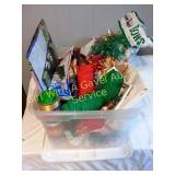 Xmas Bows, Yarn, Bags, Ribbon Etc