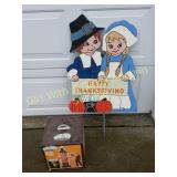 8ft Tall Blow Up Scarecrow, Thanksgiving Sign