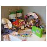 Easter Decor, Rabbit, Eggs, Wreath Etc