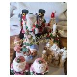 Porcelain Xmas Figures, Salt Pepp, Music Box