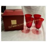Lenox Ruby Red Holiday Gem Goblets