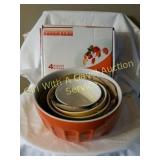 4 Piece Ceramic Nesting Mixing Bowls