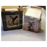 2 Porcelain Eagle Figurines