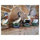 4 Lord Calvert Canadian Liquor Decanters