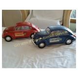 2 Vintage Jim Beam VW Bug Liquor Decanters Sealed