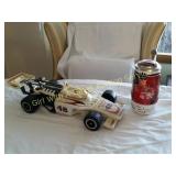 Beam Race Card Liquor Decanter & Earnhart JR Stein