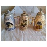 Artic Odyssey, Wolves, & Africa Collector Steins