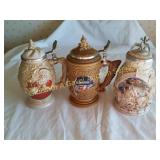 Xmas Carol, St. Nick, & Budweiser Clydesdale Stein