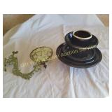 Antique Oil Lamp Holder, Large Insulator