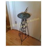 Sun Dial with Vine Stand