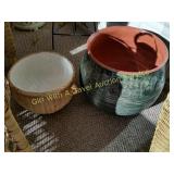 Large/Heavy Signed Pottery Planter &
