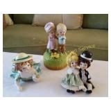 Zampiva Spaghetti Hair Porcelain Doll Figures