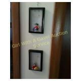 3-D Occupied Japan Artwork Wall Hangings