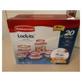 20 piece Rubbermaid Lock It Set
