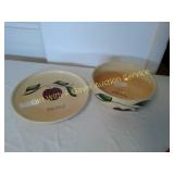 Watts Pulaski Advertisin Bowl & Plate