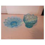 Iridescent Blue Vase/Bowl