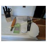 Knife Block, Rolling Pin, Cutting Boards, Etc