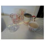 Measure Cups & Vintage Sifter