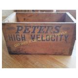 Antique Peters High Velocity Ammo Box