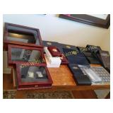 Empty Coin Display Cases