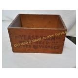 Antique Yeast Foam Root Beer Wood Box