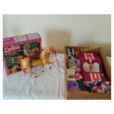 Dallas (Barbies Horse) & 1975 Barbie Corvette/Toys