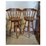 2 Swivel Bar Stools  No. 1