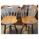 Two Swivel Bar Stools No. 2