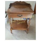 Vintage Spindle Leg Telephone Table