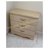 Retro 3 Drawer Laminate Dresser