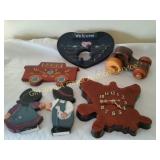 Welcome  Door Harp, Wood Car, Clock etc