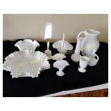 Hobnail Milk Glass Collection