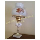 Marble Base Hurricane Table Lamp