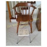 Spindle  Back Chair & Step Stool