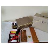 Office Supplies, File Box, Cribbage Board