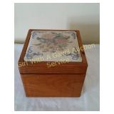 Wood Embroidery Top Sewing Box