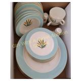 Viking Turquoise Wheat Dishes