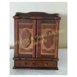 Vintage Spice Cabinet w/Jars