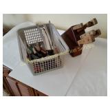 Knives, Knife Block, Cutting Board