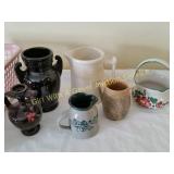 Variety of Pottery Vases A couple vintage
