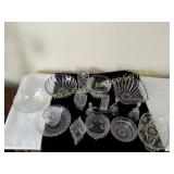 Variety of Clear Glass Dishware