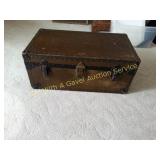 Antique Belber Trunk Marked 1928