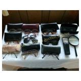 Variety of Glasses/Cases, Magnifiers