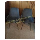 Vintage Molded Shamrock Chairs