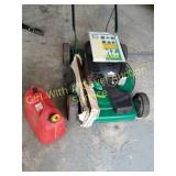 Weed Eater Push Mower/ Gas Can